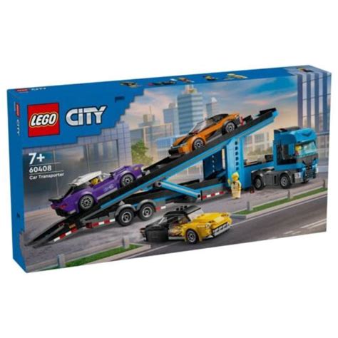 Lego City Car Transporter Truck With Sports Cars Ebay