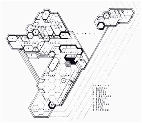 Bazett House Hexagonal Plan Frank Lloyd Wright Ideas Pinterest