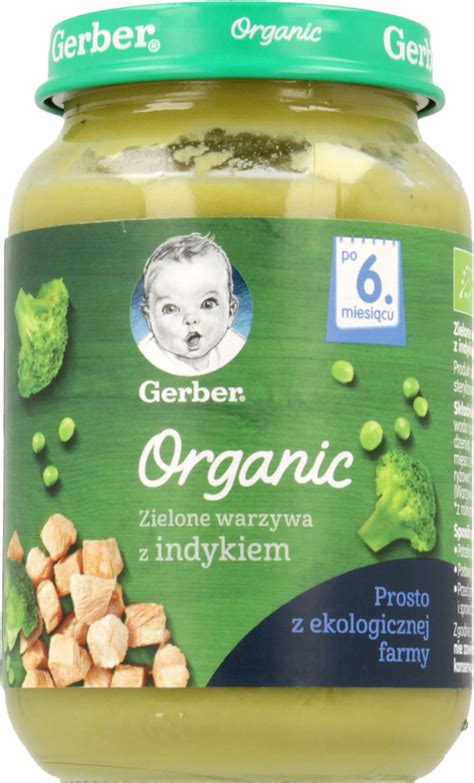 Nestl Gerber Organic Danie W S Oiczku Krem Z Zielonych Warzyw Z