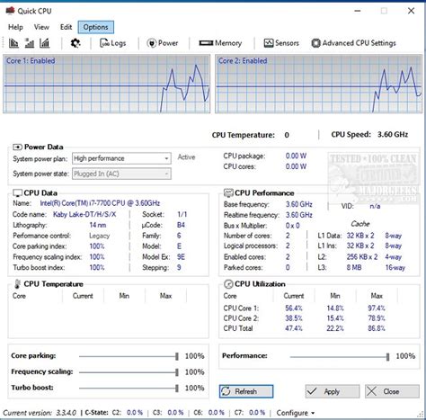 Download Quick CPU - MajorGeeks