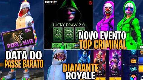 Web Evento E Data Do Passe Barato Top Criminal Confirmado E Diamante