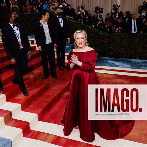 Hillary Rodham Clinton Arrives On The Red Carpet For The Met Gala At