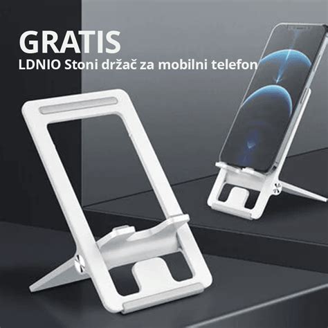 LDNIO SE6403 produžni kabal sa 6 utičnica plus GRATIS LDNIO Stoni Držač ...
