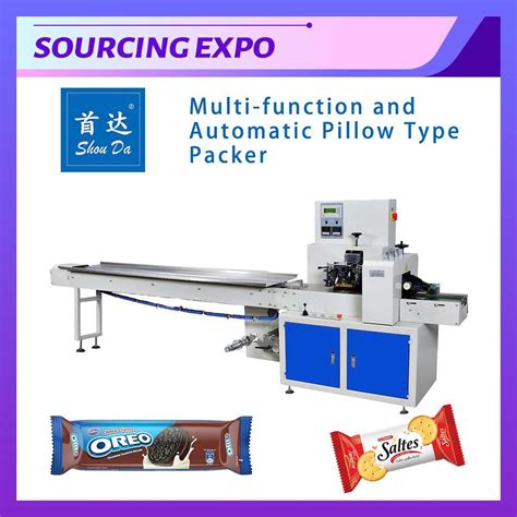 Automatic Plastic Bag Horizontal Pillow Wafer Double Sandwiching