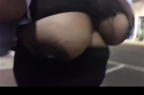 Huge Black Boobs Naked In Public
