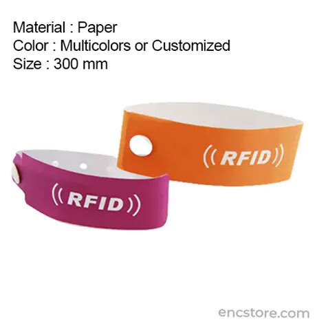 UHF RFID PVC Disposable Wristband Tag