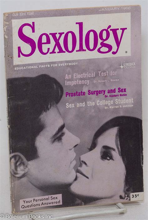 Sexology Educational Facts For Everybody Vol 32 6 Jan 1966