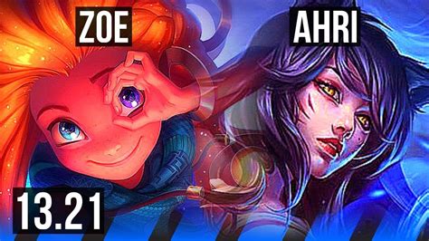 Zoe Vs Ahri Mid M Mastery Games Godlike Euw