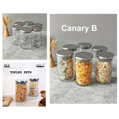 Jual Toples DLX Canary B Tutup Stainless Toples Gula Garam Bumbu Dapur