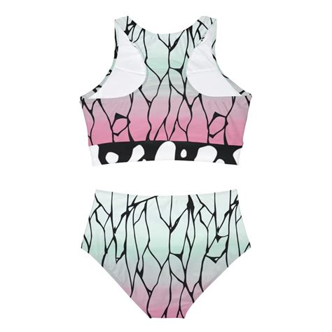 Shinobu Kocho Demon Slayer Sporty Bikini Set Etsy