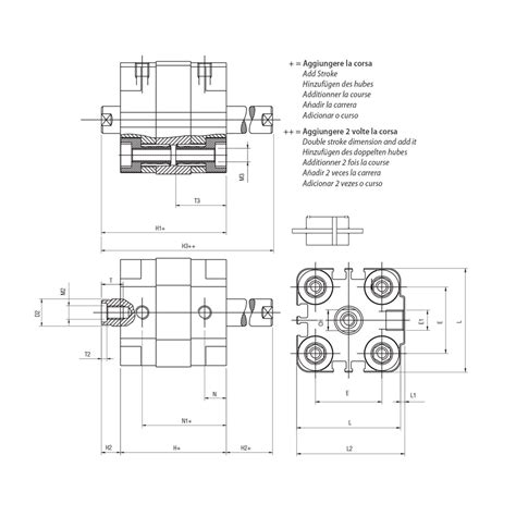 Пневмоцилиндр 50х150 Aignep QJ0500150 компактный в Москве купить по