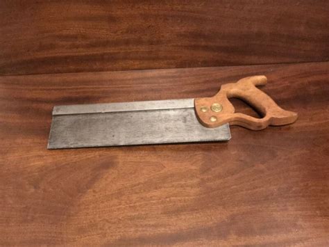 Vintage Henry Disston Back Saw Antique Price Guide Details Page