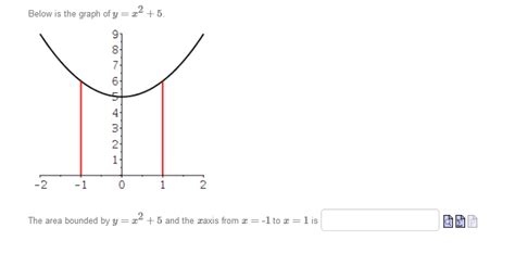 Solved Below Is The Graph Of Yx25 The Area Bounded By