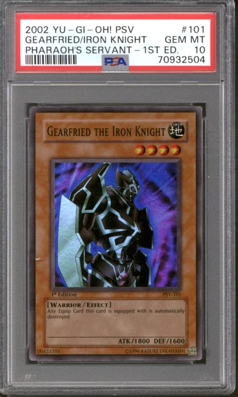 Yu Gi Oh Pharaoh S Servant 1st Edition Gearfried The Iron Knight PSV