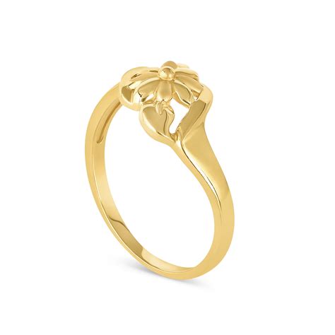 Floral 22ct Gold Ladies Ring Purejewels Uk