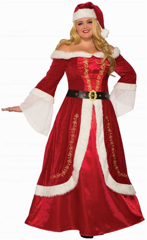 Premium Classic Mrs. Claus Plus Size Costume - Screamers Costumes