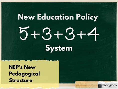 Nep’s New Pedagogical Structure Explaining The 5 3 3 4 System Eduqation