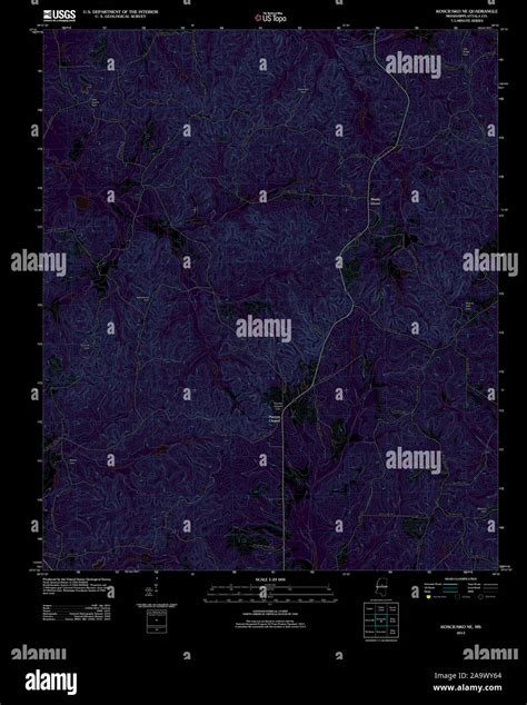 Map of kosciusko mississippi hi-res stock photography and images - Alamy