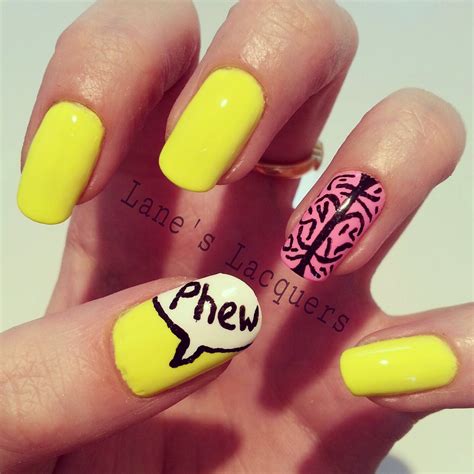 Lanes Lacquers Mental Health Awareness Manicure