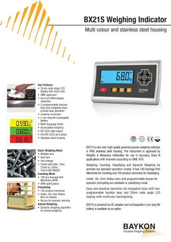 Baykon Industrial Weighing Systems Pdf