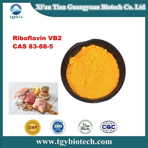 Top Quality Raw Material Pure Vitamin B2 Powder Vitamin B2 Riboflavin