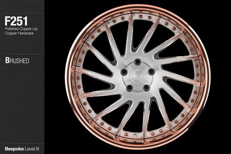 Avant Garde Ag Wheels F Brushed Face Polished Copper Lip Hardware