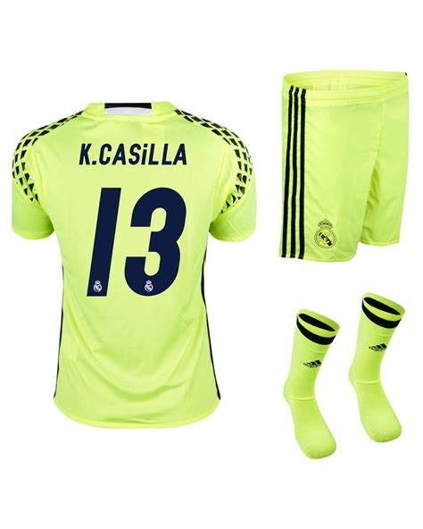 Conjunto Real Madrid Kiko Casilla Portero Junior Amarillo