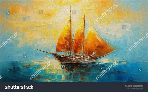 Abstract Sail Boat Canvas Images Stock Photos Vectors