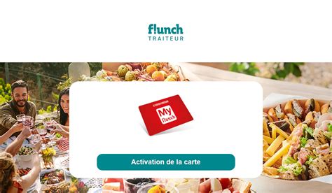 Flunch traiteur fr Activation carte de fidélité en ligne