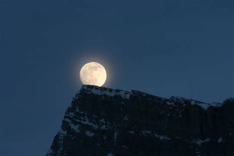 Free Full Moon over Mountains 2 Stock Photo - FreeImages.com