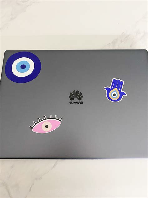 Pink Evil Eye Vinyl Sticker Decal Evil Eye Sticker Etsy