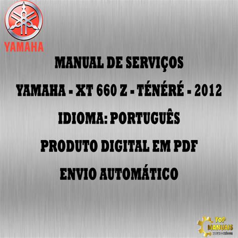 Manual De Servi Os Yamaha Xt Z T N R Top Manuais