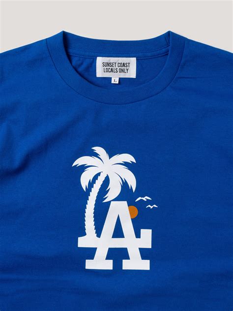 Iconic Angels Tee Royal Blue Sunset Coast