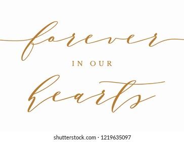 Typography Gold On White Wedding Sign Stock Vector Royalty Free