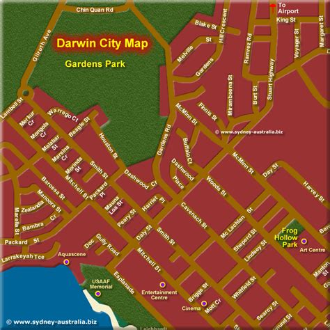 Map Of Darwin City – Verjaardag Vrouw 2020