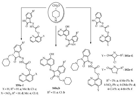 Scheme 8 Reaction Of Substituted 8hqs Ch2o And Piperidine Download Scientific Diagram