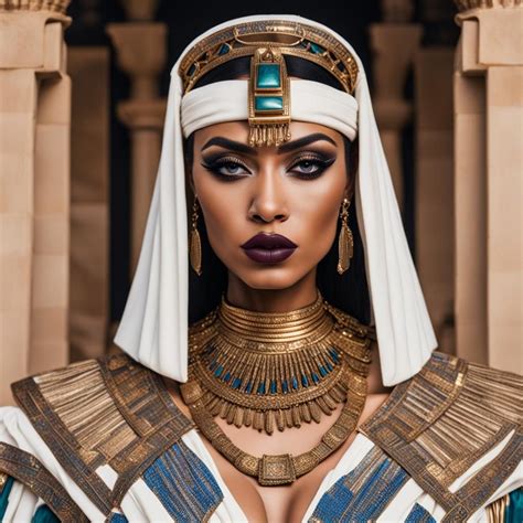 Queen Cleopatra Wearing Designer Clothes Instagram Pouty Lips