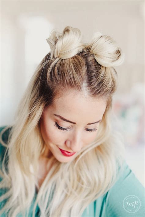 How To Do Space Buns Twist Me Pretty