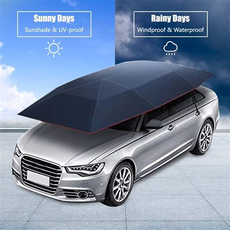 Buy Car Tent Folded Automobile Protection Sun Shade Anti Uv Canopy Semi Automatic Hot Summer