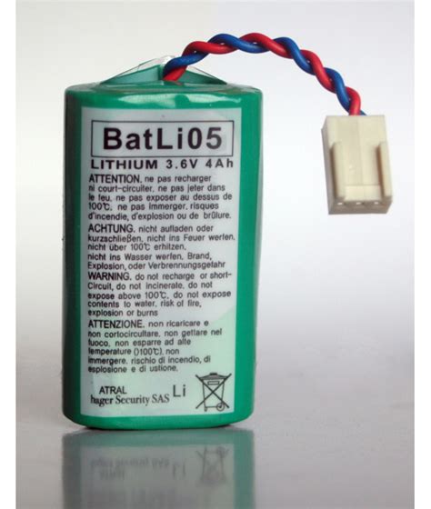 Batteria Originale Batli Batteria Per Daitem Alarm Logisty Hager