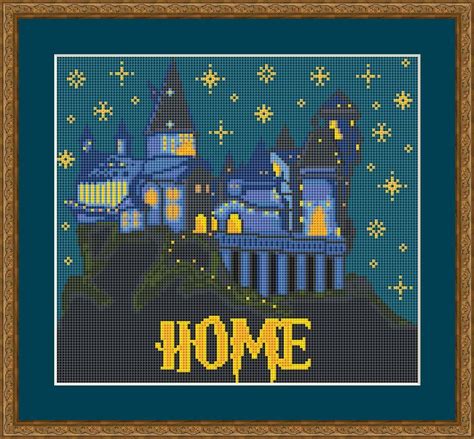 Hogwarts Cross Stitch Pattern Home Sweet Home Cross Stitch Pattern