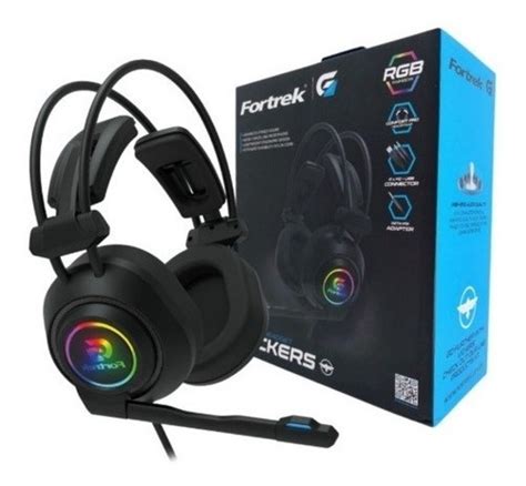 Headset Gamer Rgb Vickers Fortrek Confort Pro Nf Parcelamento Sem Juros