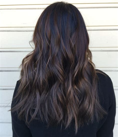 Top Balayage For Dark Hair - Black and Dark Brown Hair Balayage Color ...