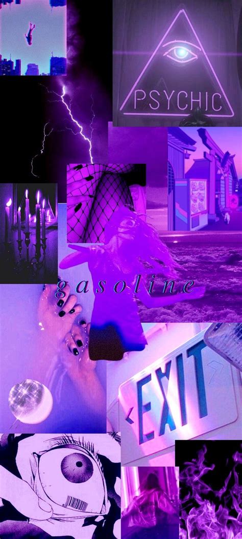 Halsey Purple Aesthetic Lockscreen