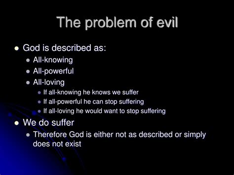 Ppt The Problem Of Evil And Suffering Powerpoint Presentation Free