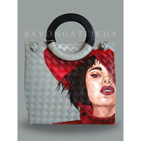 Limited Edition Design Of Handpainted Bayong Bagsclassy Bayong Bag