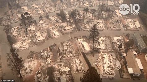 Californias Devastation From The Air Drone Footage And Aerial Photos Show Full Horror Of The