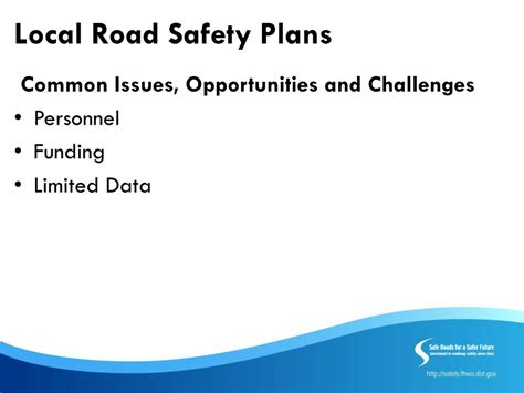 Ppt Strategic Highway Safety Plandeveloping Local Road Safety Plans