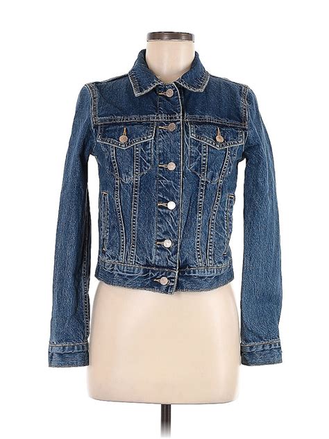 Bdg 100 Cotton Solid Blue Denim Jacket Size M 57 Off Thredup