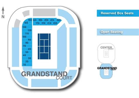 Us Open Tennis Grandstand Seating Chart: A Visual Reference of Charts ...